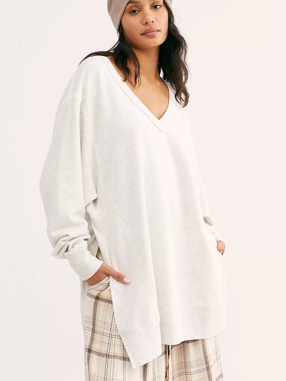 Free People We The Free You And Me Slouchy Pullover oversized Tunic